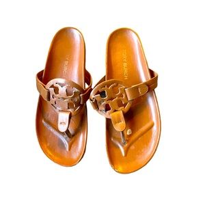 Tory Burch Cloud Miller Sandal in Aged Camello Size 8.5‎